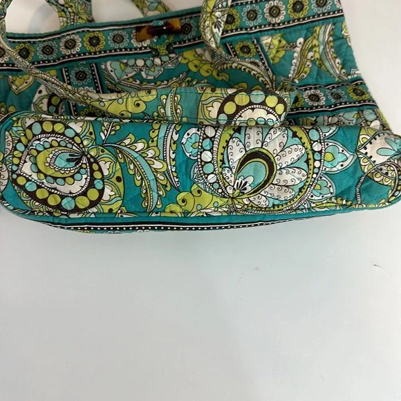 Vera Bradley Peacock Tote Bag Purse Retired - Picture 5 of 11